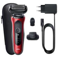 BRAUN Röd Rakapparat 61 R1200S