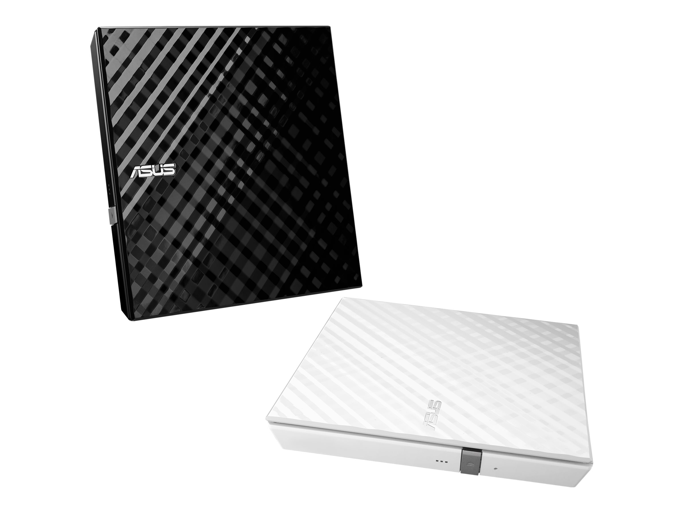 ASUS SDRW-08D2S-U Lite extern DVD-brännare i både svart och vitt