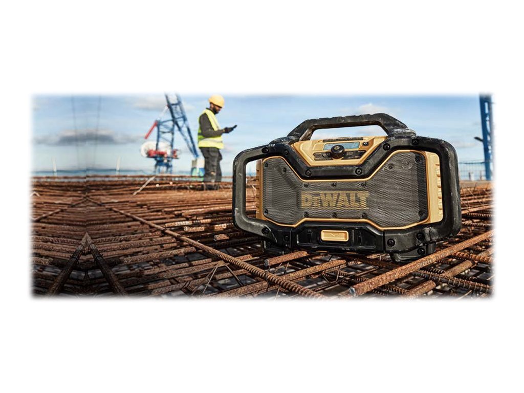DeWALT DCR027-QW Jobsteds-radio Sort Gul