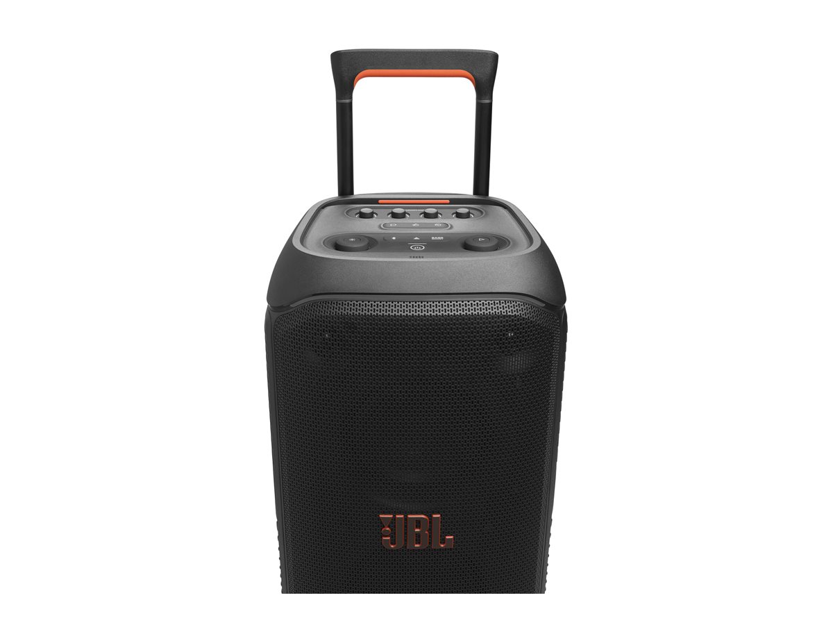 JBL PartyBox Stage 320 med handtag redo att rullas