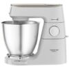 Kenwood Titanium Chef Baker XL sedd från sidan, visar Kenwood-logotyp och hastighetsreglage.