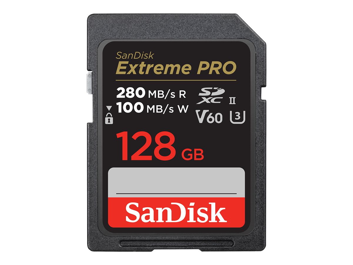 SanDisk Extreme Pro SDXC UHS-II Memory Card 128GB 280MB/s