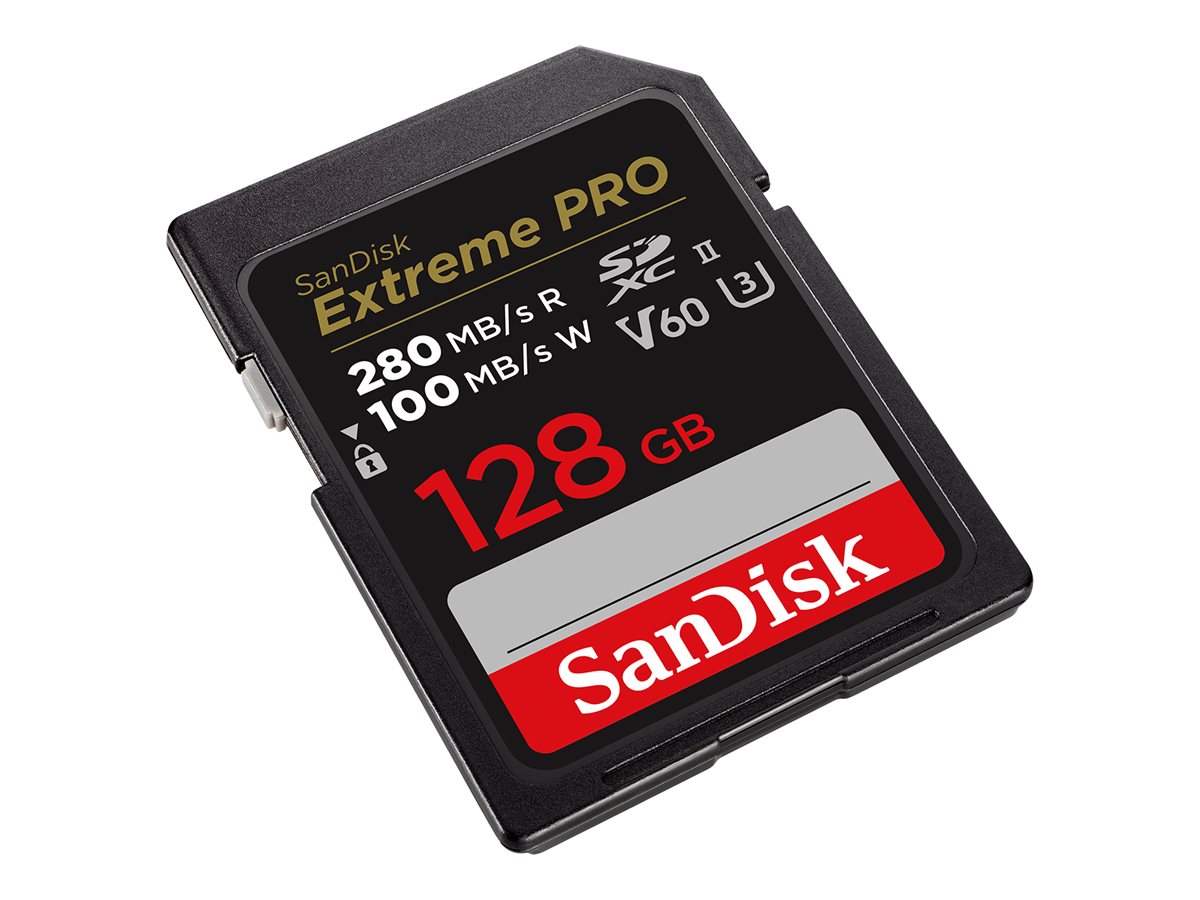 SanDisk Extreme Pro SDXC UHS-II Memory Card 128GB 280MB/s