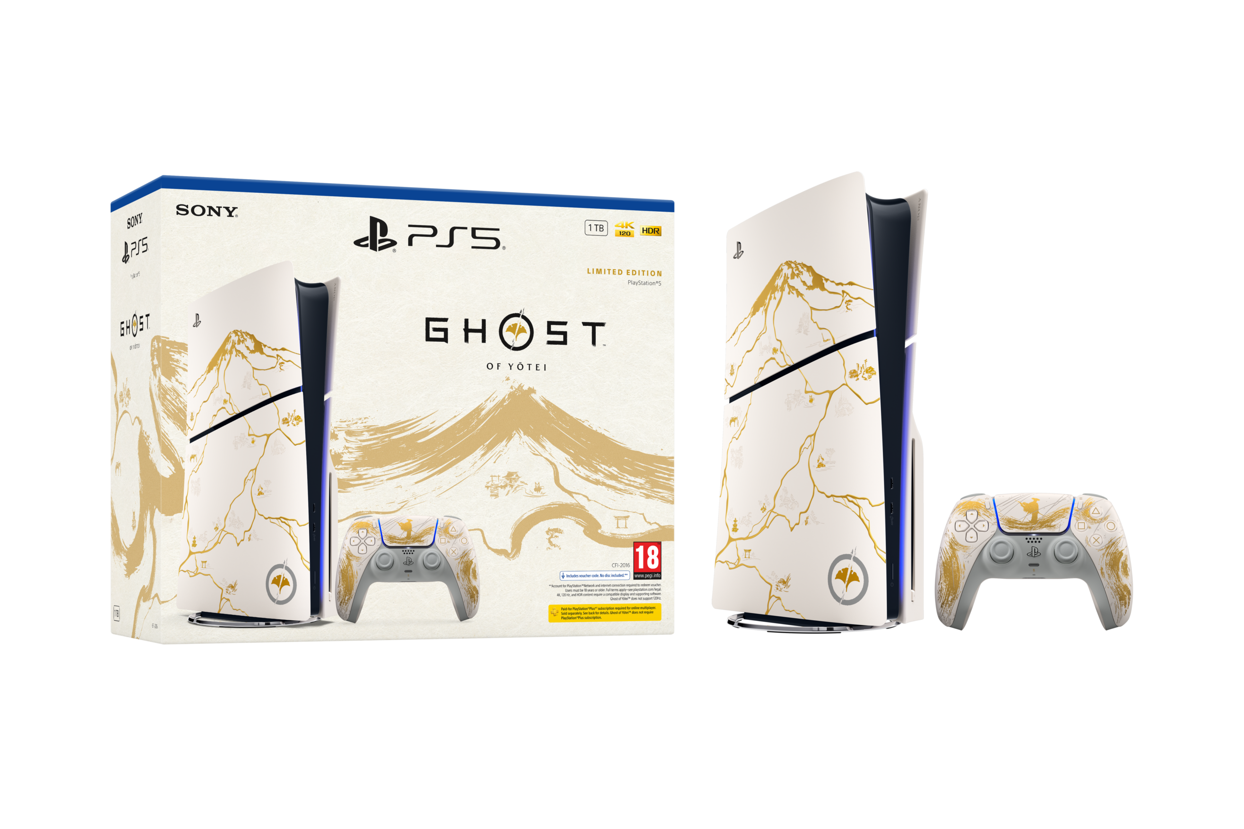 Sony PlayStation 5 - Ghost of Yotei Gold Limited Edition Bundle 1TB