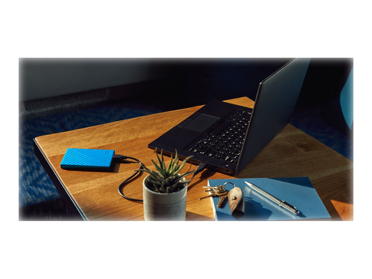 WD My Passport Harddisk WDBPKJ0040BBL 4TB USB 3.2 Gen 1