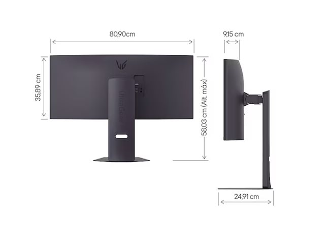 LG UltraGear 34G600A B 34 Curved UltraWide VA Gaming skärm 160 Hz – Svart2
