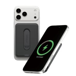 empower by PanzerGlass Powerbank m. Spin Stand trådlös laddning 5000mAh Space Black – bild 2