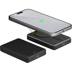 Goobay magnetisk powerbank fäst på mobil