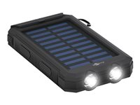 goobay Outdoor PowerBank 8.0 Solarströmbank 8000mAh 2xUSB-A Svart