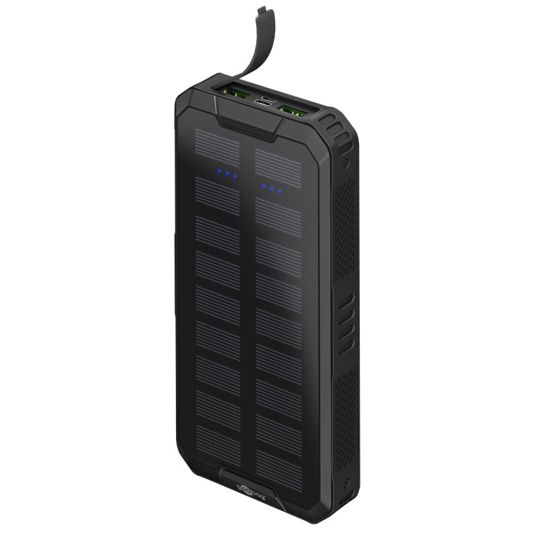 Goobay Utomhus Solcell Power Bank - 20,000 mAh