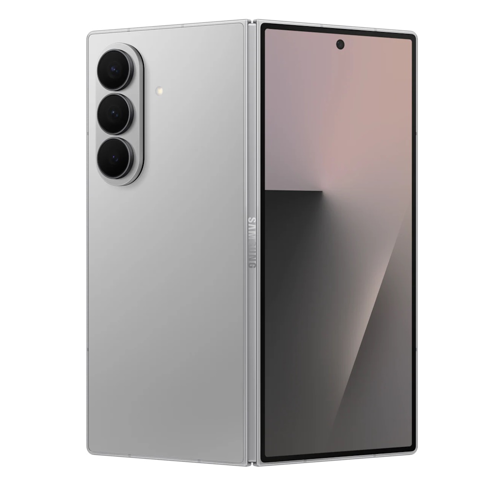 Samsung Galaxy Z Fold7 Silver Shadow, framsida och sida
