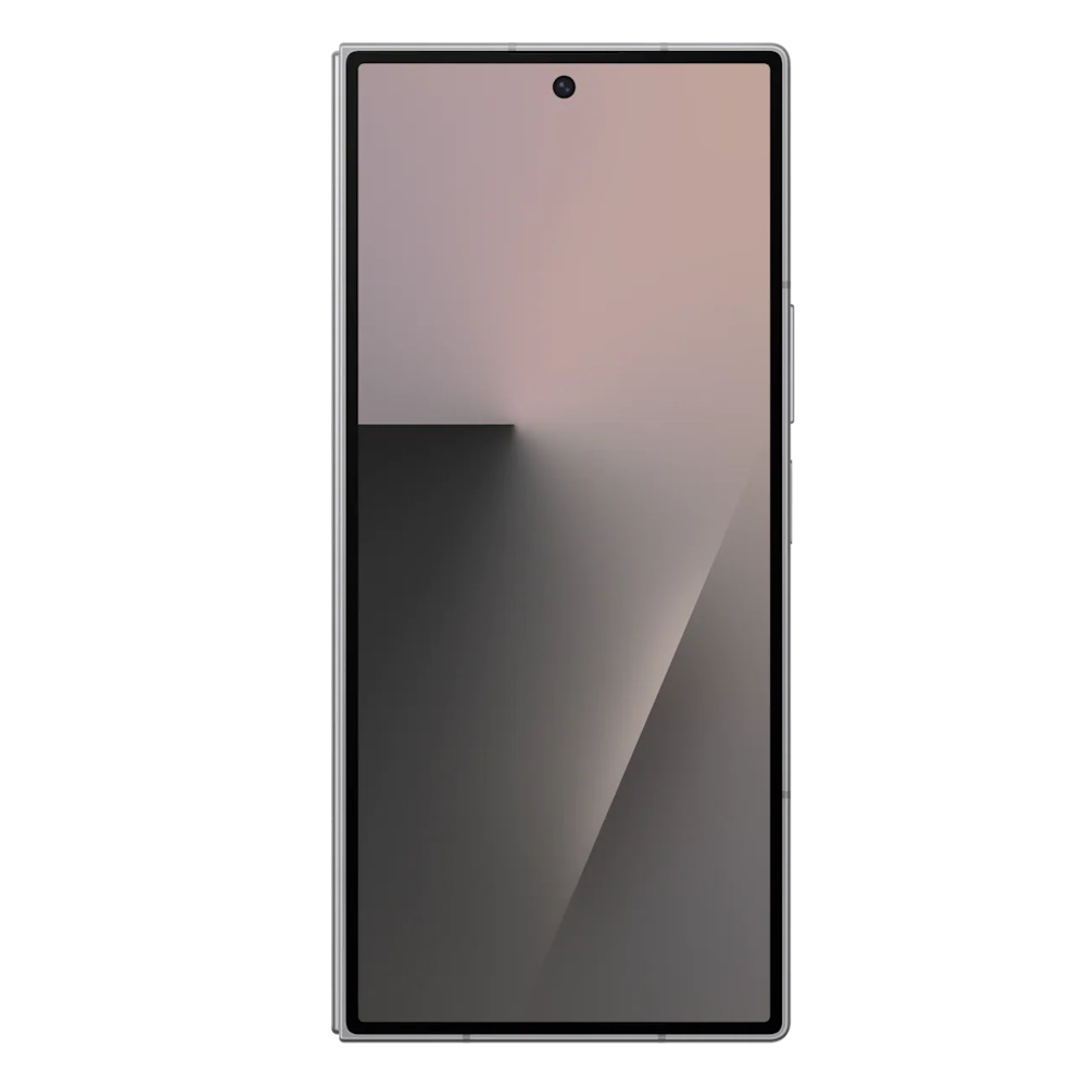 Samsung Galaxy Z Fold7 Silver Shadow, framsida uppvikt