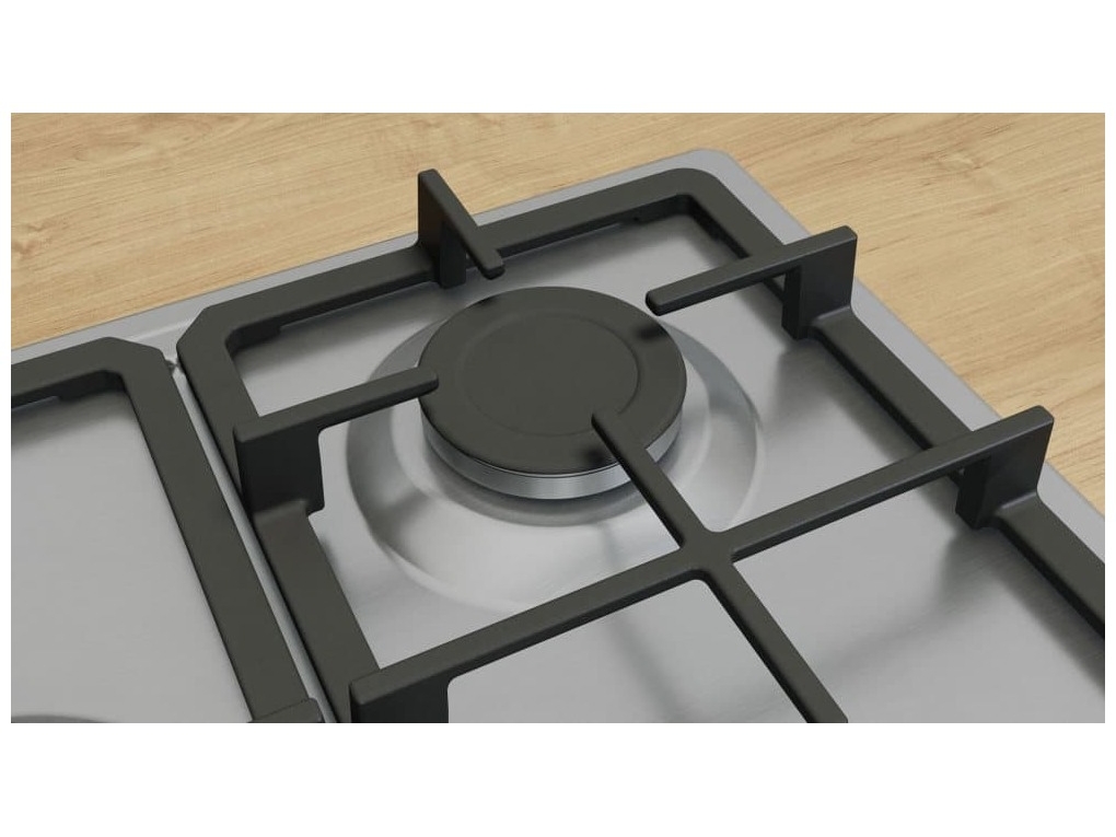 Bosch Serie 4 PGQ7B5K90 Gashäll Rostfritt Stål – Inbyggnad
