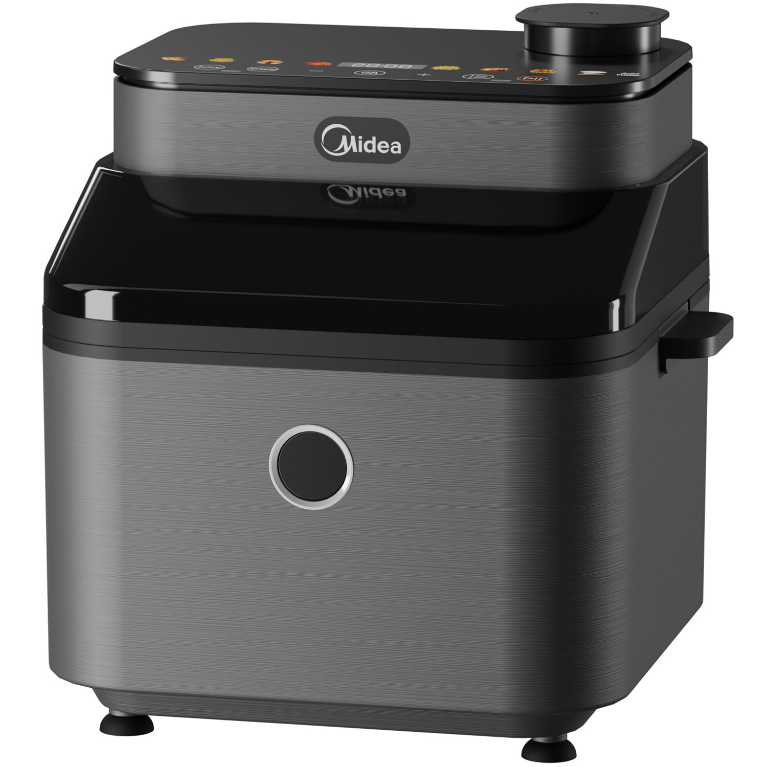 Midea Airfryer 7 liter med JuicyLock och fönster i mörkgrå