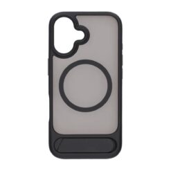 black feather inclined bracket magnetic case iphone 17 black 1