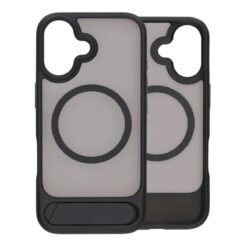 black feather inclined bracket magnetic case iphone 17 black 3