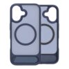 black feather inclined bracket magnetic case iphone 17 blue 2