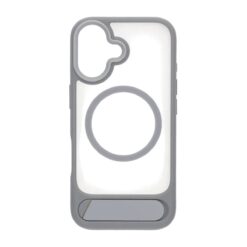 black feather inclined bracket magnetic case iphone 17 gray 1