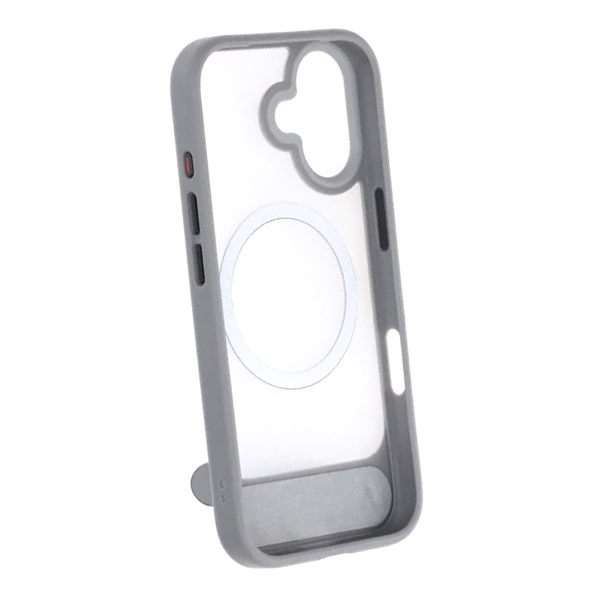 black feather inclined bracket magnetic case iphone 17 gray 5