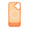 black feather inclined bracket magnetic case iphone 17 orange 1