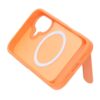 black feather inclined bracket magnetic case iphone 17 orange 4