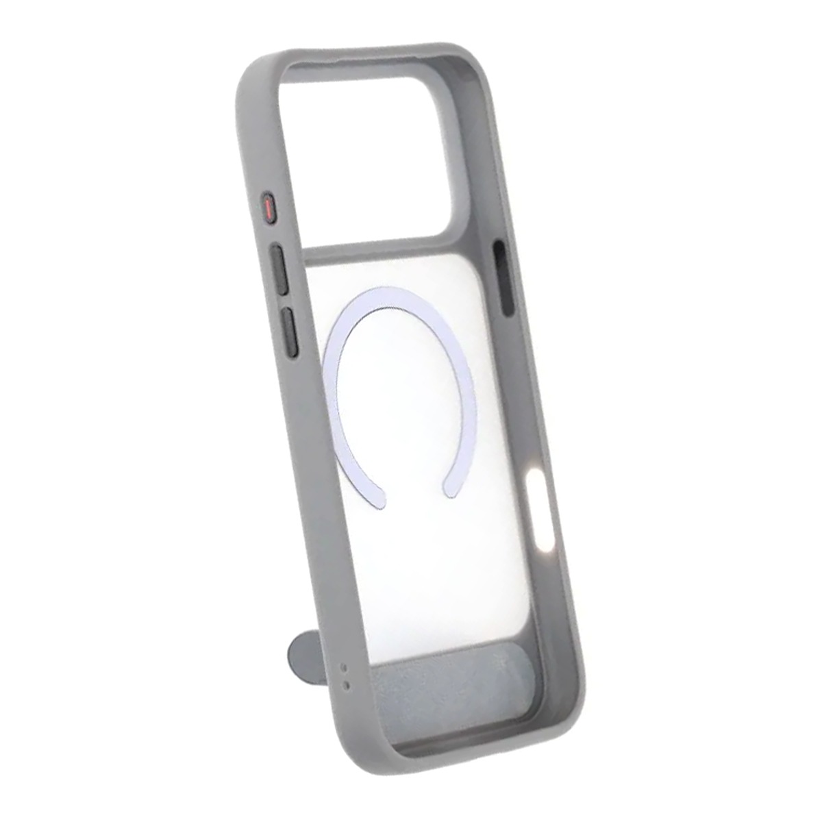 black feather inclined bracket magnetic case iphone 17 pro gray 5