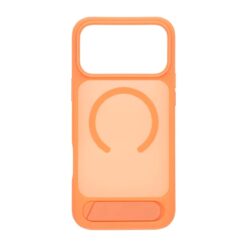black feather inclined bracket magnetic case iphone 17 pro max orange 1