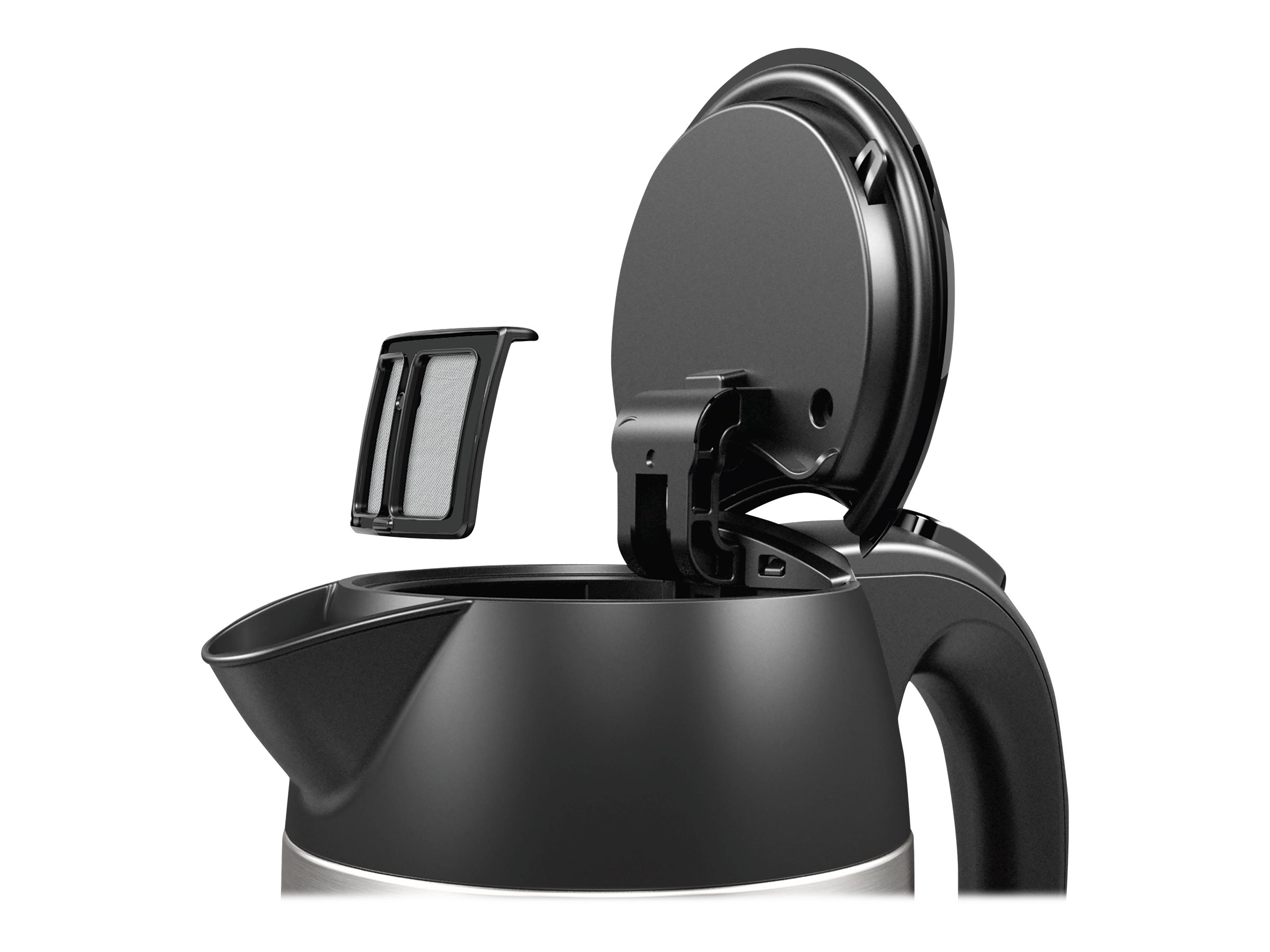 Bosch DesignLine Vattenkokare 1,7L 2,4 kW – Rostfritt Stål/Svart
