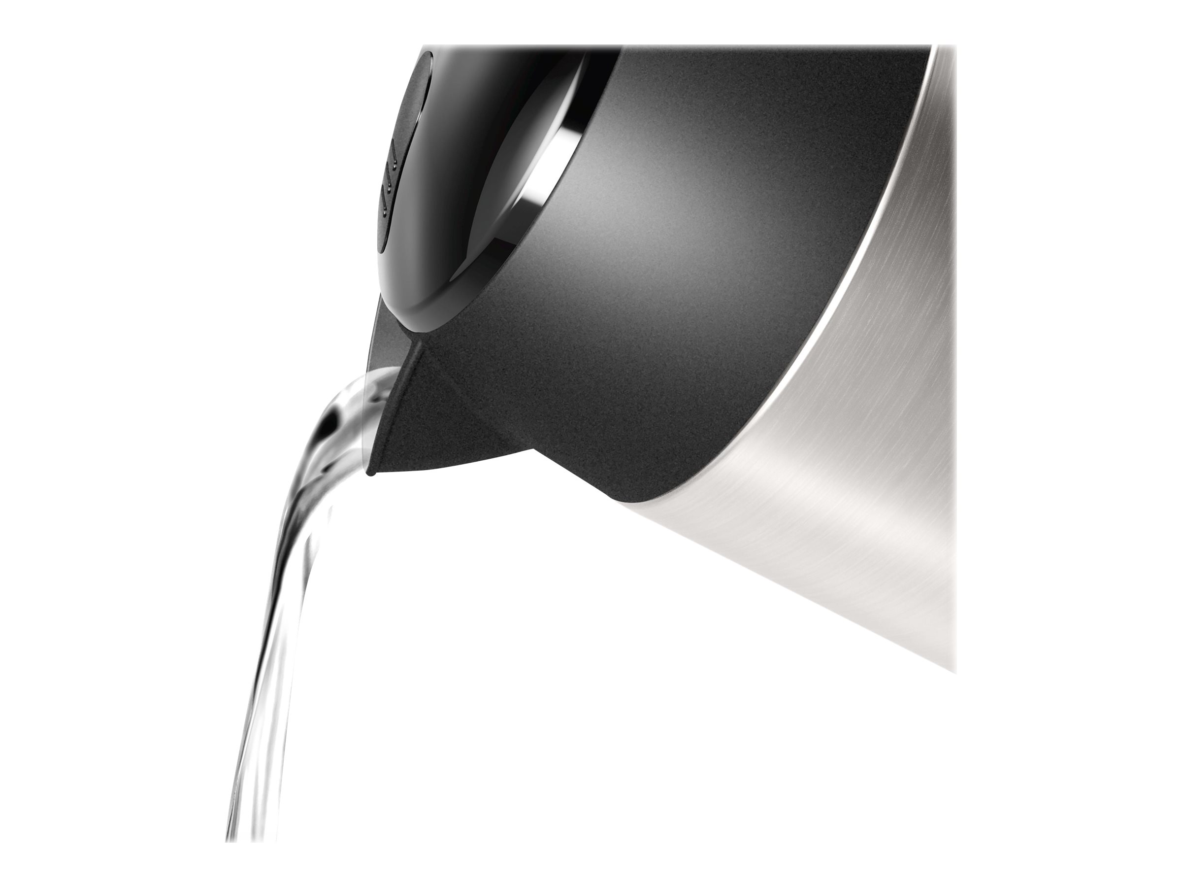 Bosch DesignLine Vattenkokare 1,7L 2,4 kW – Rostfritt Stål/Svart