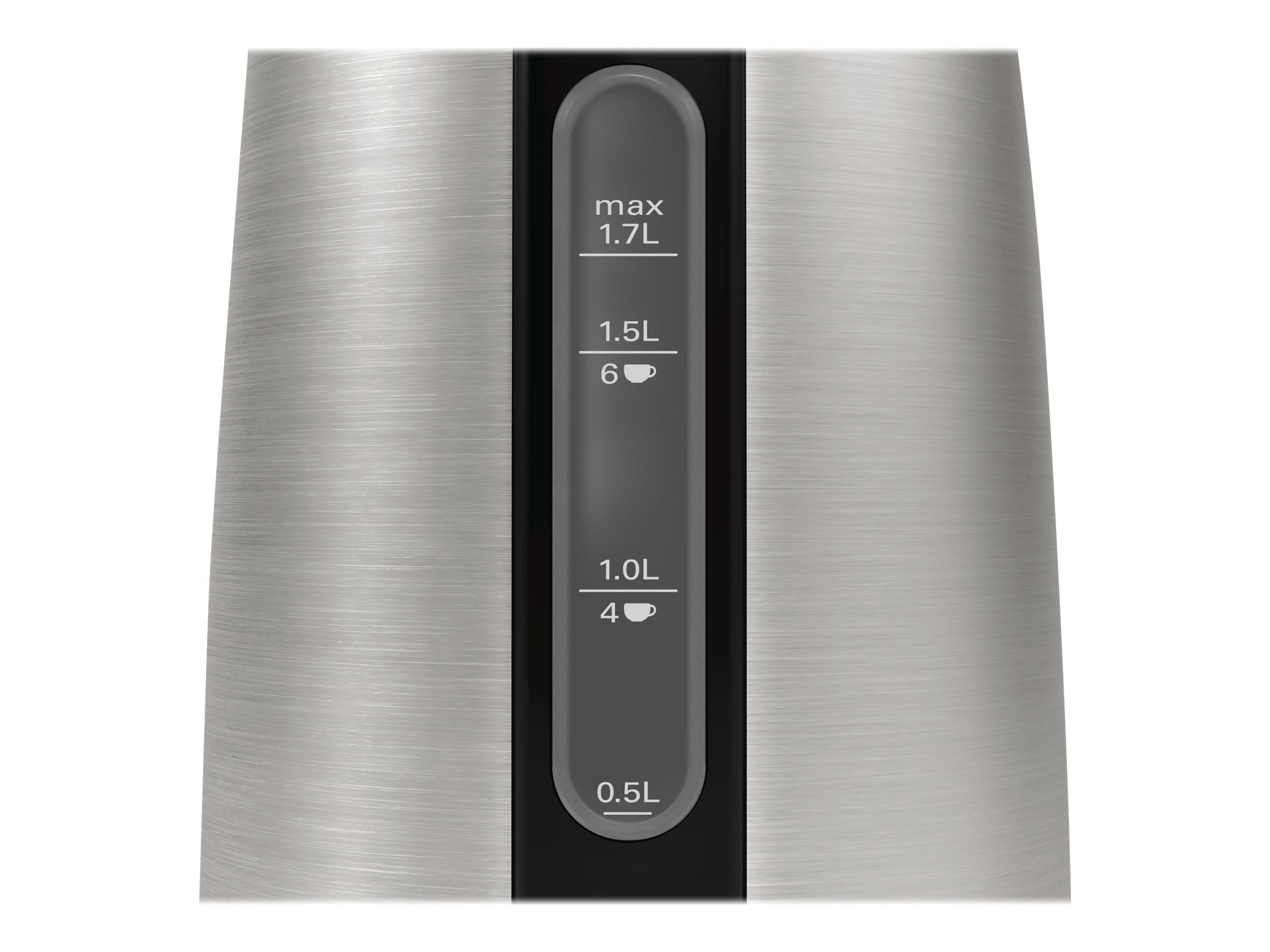 Bosch DesignLine Vattenkokare 1,7L 2,4 kW – Rostfritt Stål/Svart