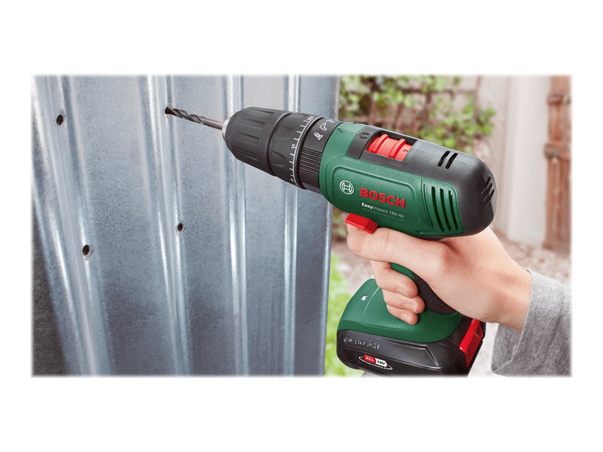 Bosch EasyImpact 18V-40 Slagborrmaskin – Sladdlös 18V utan Batteri (40 Nm)