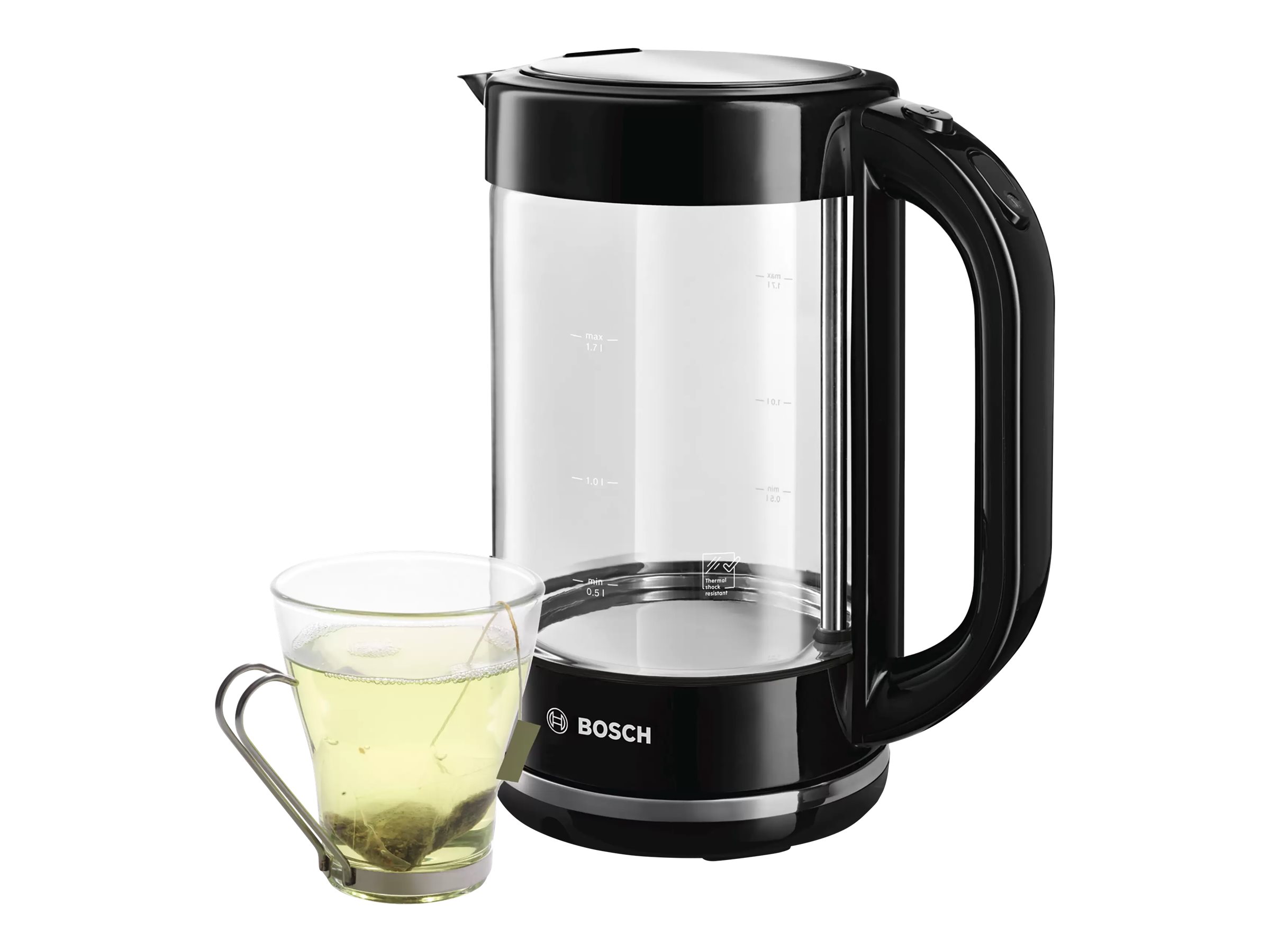 Bosch Vattenkokare 1,7L 2,4 kW Svart – Modern och Snabb