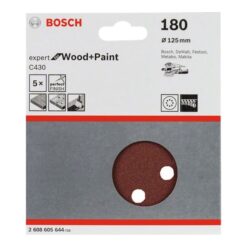 Bosch Expert for Wood and Paint C430 Slippapper P180 5-pack – Finslipning