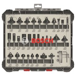 Bosch Fräsbits-set 30 Delar – Komplett Hårdmetall Fräsuppsättning