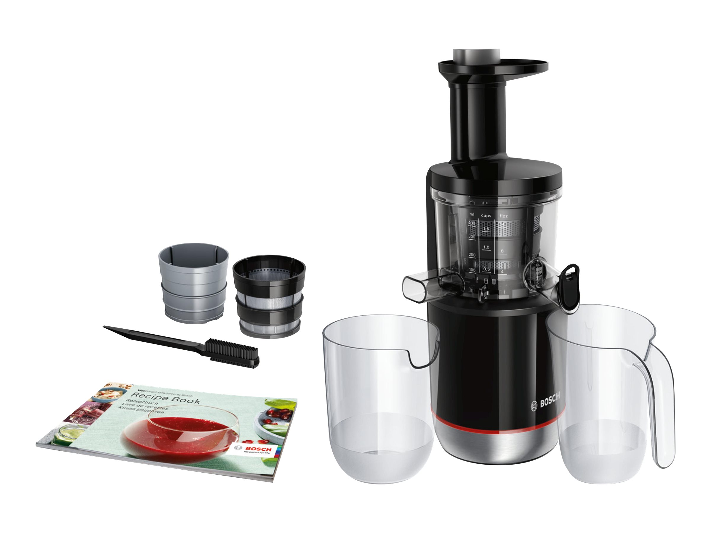 Bosch VitaExtract MESM731M Slowjuicer 150W Svart/Silver – Skonsam Kallpressning