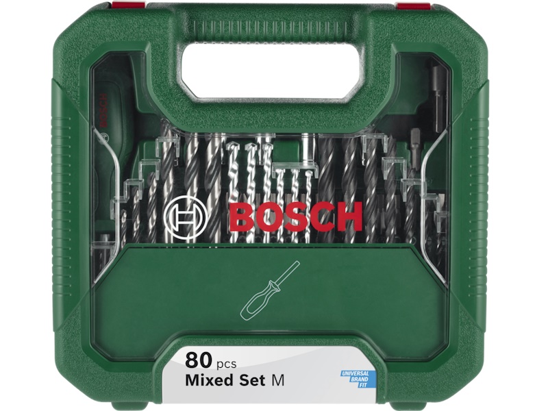 Bosch Mixed Set M Borr- & Bitsset 80 Delar – Komplett
