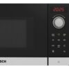 Bosch Serie 2 Mikrovågsugn 800W 20L Rostfritt Stål, sedd snett från sidan