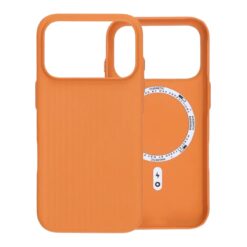 corrugated rock sand magnetic case iphone 17 pro max orange 3