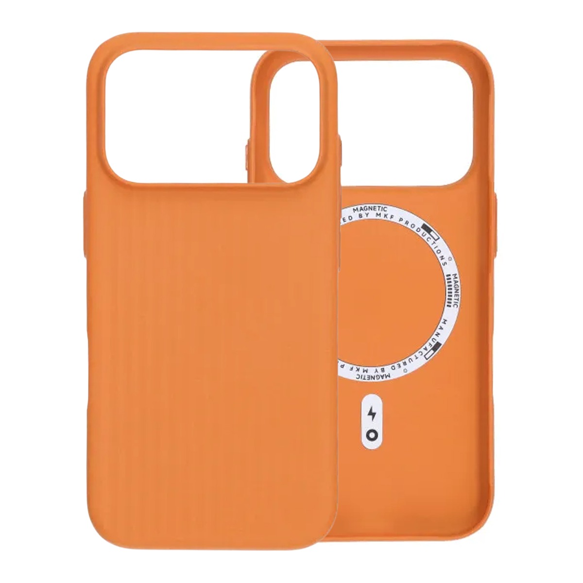 corrugated rock sand magnetic case iphone 17 pro orange 3