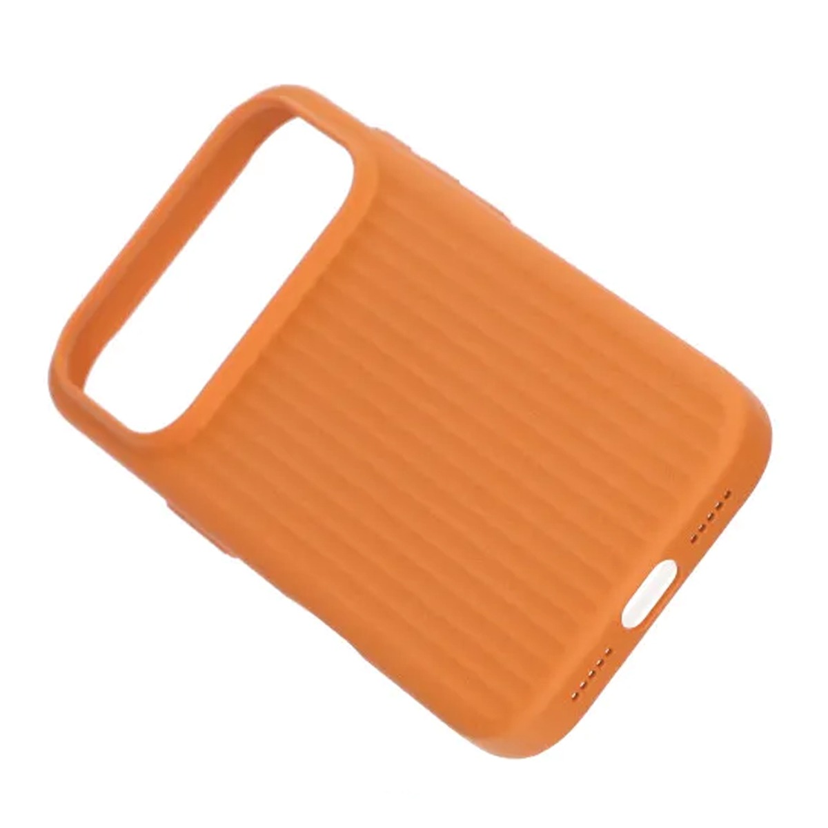corrugated rock sand magnetic case iphone 17 pro orange 4