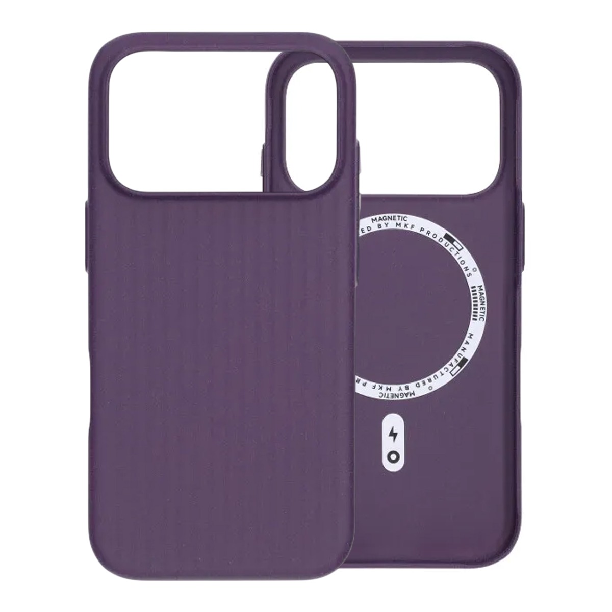 corrugated rock sand magnetic case iphone 17 pro purple 3
