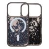 diamond quicksand magnetic case for iphone 17 pro max black 5