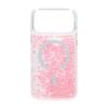 diamond quicksand magnetic case for iphone 17 pro max pink 1
