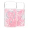 diamond quicksand magnetic case for iphone 17 pro pink 3