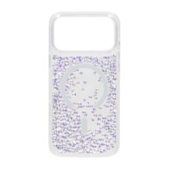 diamond quicksand magnetic case for iphone 17 pro white 1