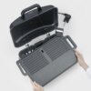 Severin Elgrill PG 8598 med grillplatta och lock öppet