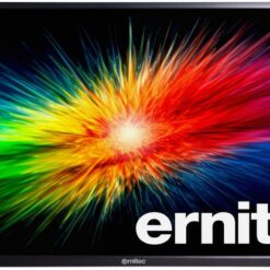 Ernitec 65" 4K UHD övervakningsskärm sedd framifrån