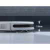 Sidovy av Ezviz RC3 robotdammsugare som visar dess låga höjd på 7,8 cm