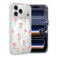 flower series magsafe case iphone 17 pro max pink sakura bouquet 2