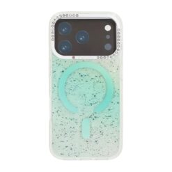 glitter diamond magnetic case iphone 17 pro green 1